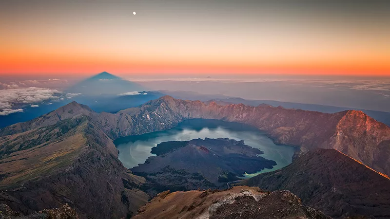 3 dages vandring ved Rinjani-bjerget