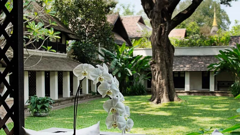 Peaceful Courtyard View From Lanna Deluxe Room