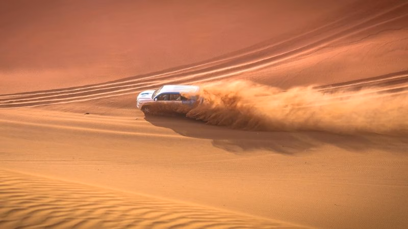 Ørkensafari og naturreservatet Khor Al Adaid
