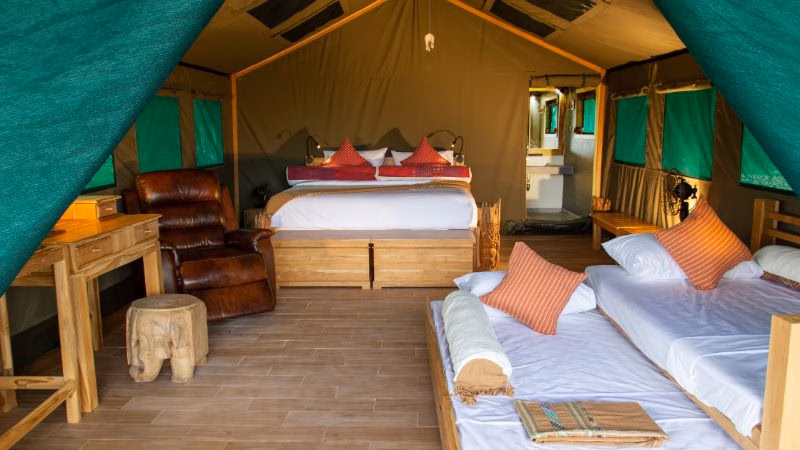 The Bush Camp Tent Interior X