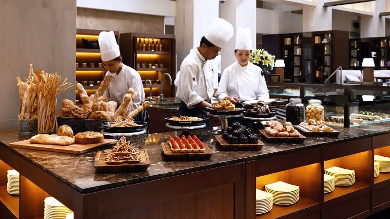Hyatt Regency Kinabalu P Tanjung Ria Kitchen Dessert Counter.x X
