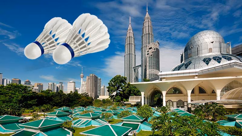 Kuala Lumpur Cityscape With Twin Tower Badminton