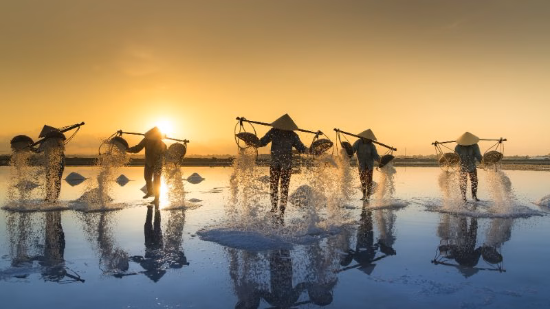 Hoi An: De vietnamesiske fiskere ved Thu Bon-floden