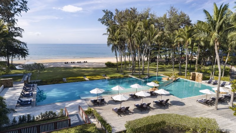 Dusit Thani Krabi Pool Beach View Trees Sun Deck X